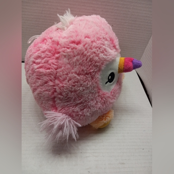 Fiesta Aggretsuko Cutie Beans Gumballs Claire Pink Flamingo Soft Plush Toy Cute - Picture 6 of 8